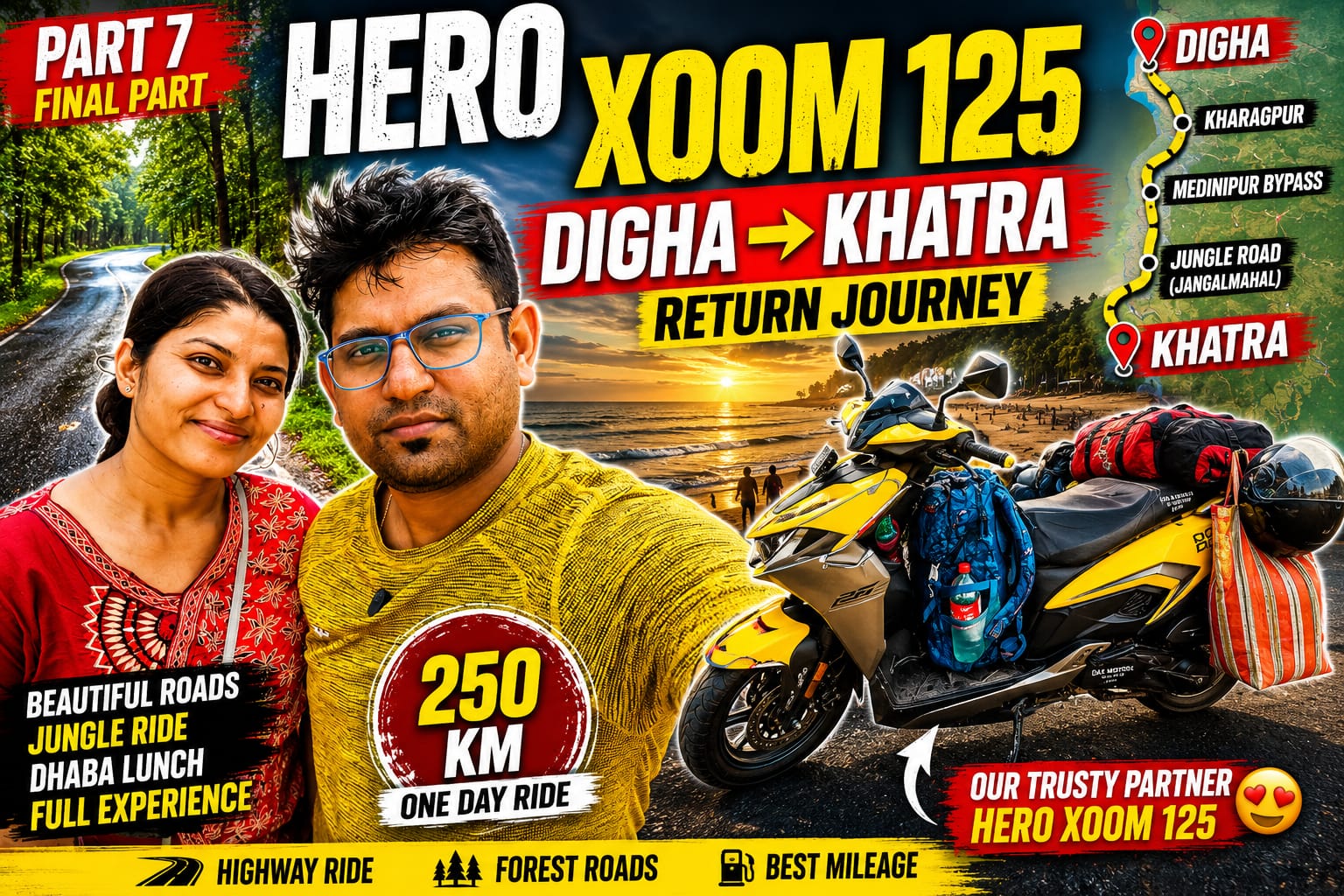 Hero Xoom 125 Long Ride