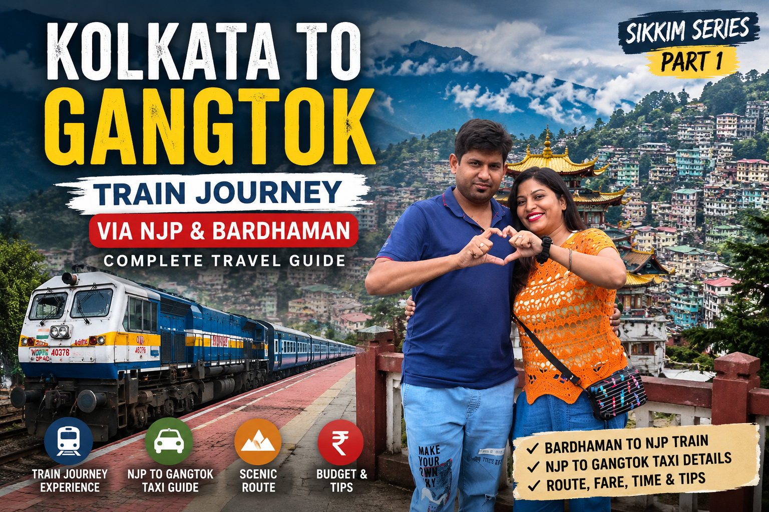 Kolkata to Gangtok train journey