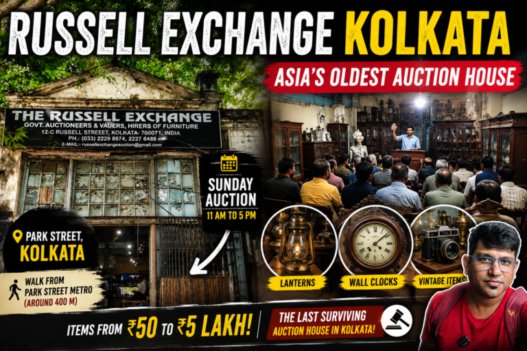 Russell Exchange Kolkata entrance – one of the oldest surviving auction houses in Asia.